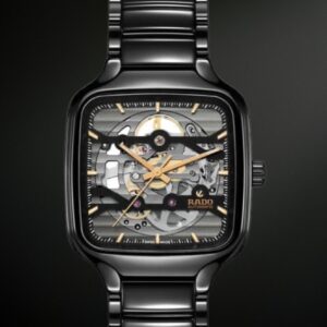 True square automatic skeleton watch